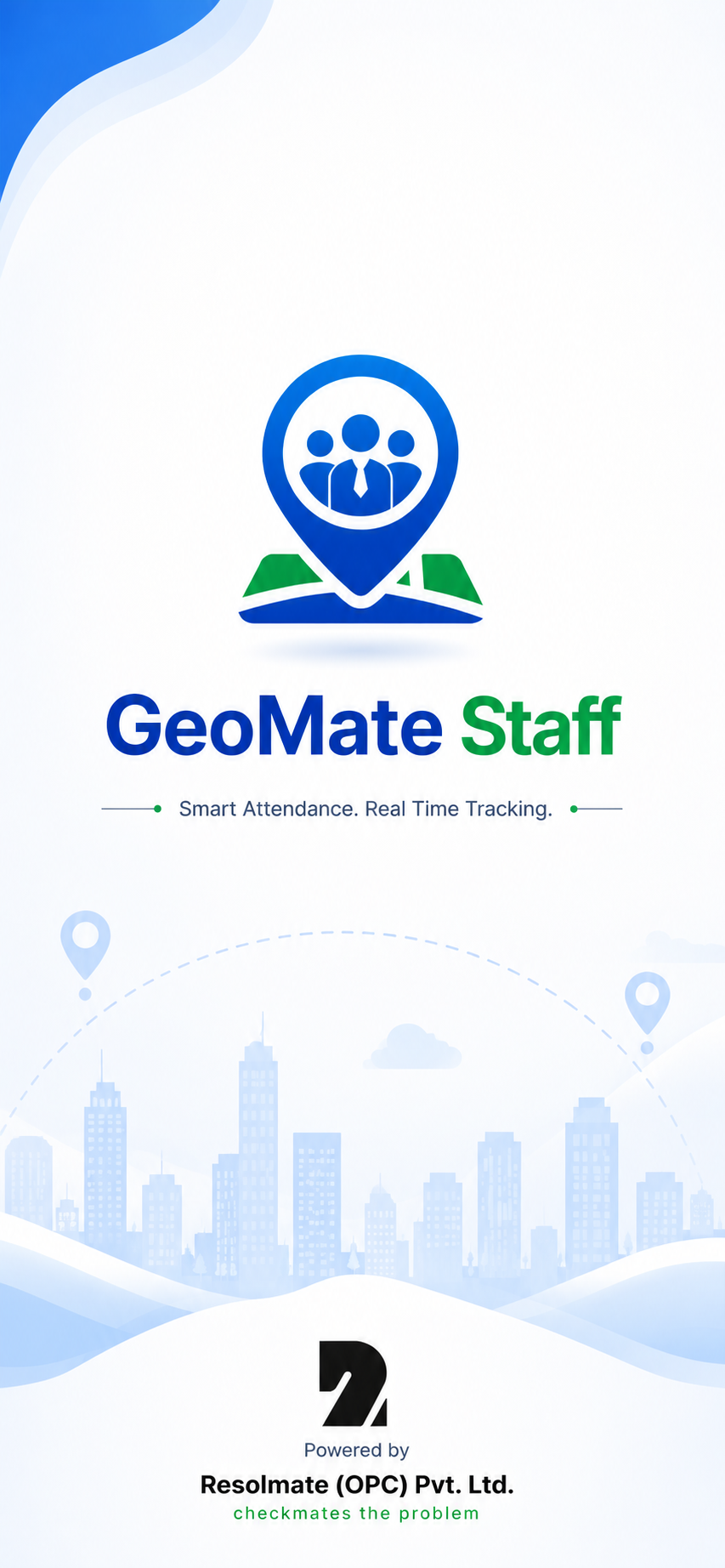 GeoMate Staff mobile app splash screen